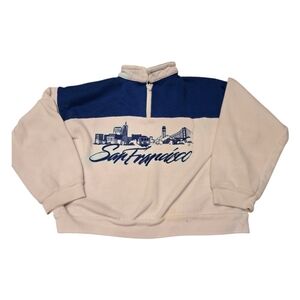Vintage 1990s San Francisco Graphic Fleece Pullover Sweatshirt